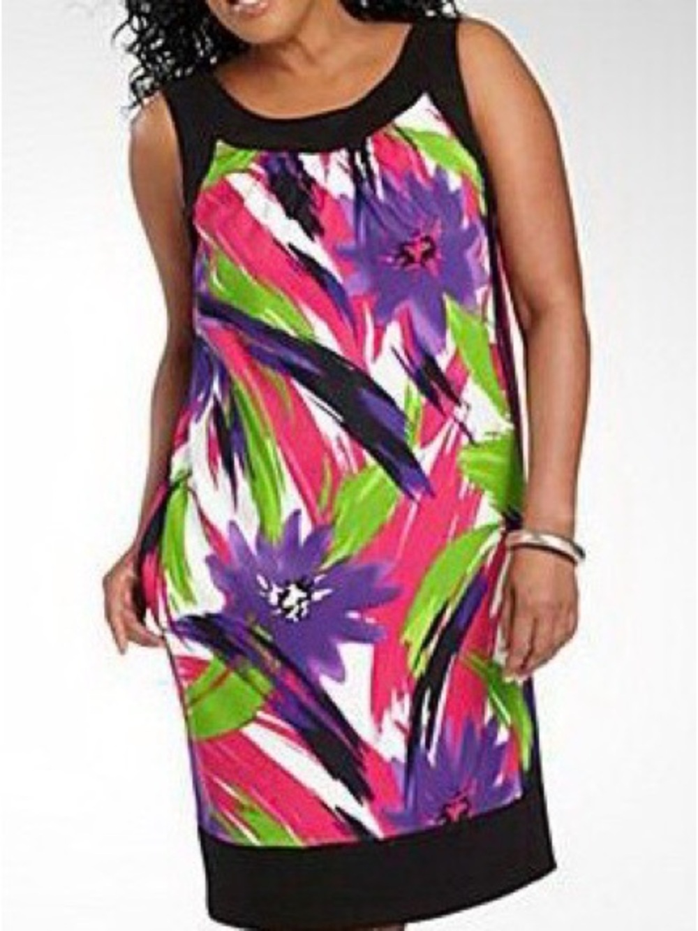 Alyx Limited Floral Sleeveless Shift Sheath Banded Dress Size 12